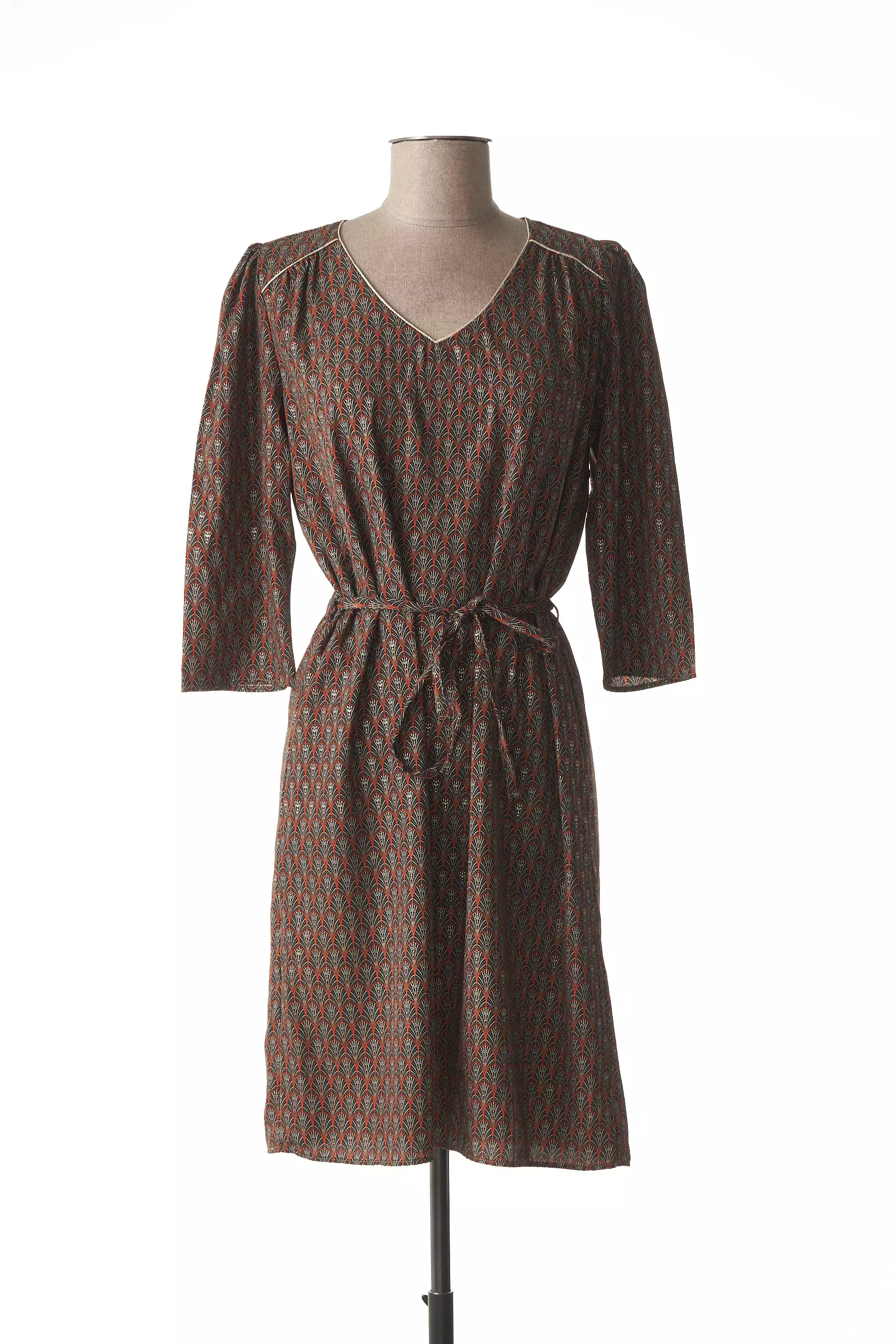 C Est Beau La Vie Robes Mi Longues Femme couleur marron