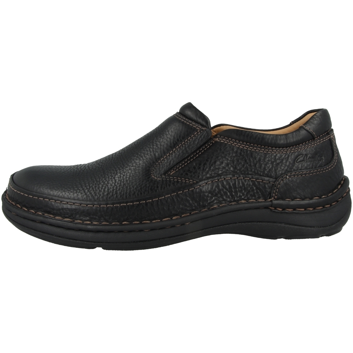 Clarks Nature Easy Slipper schwarz