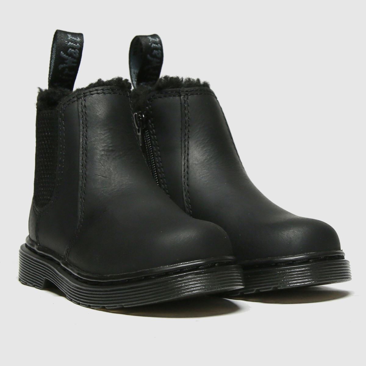 Dr Martens svarta 2976 Leonore mono småbarnsstövlar