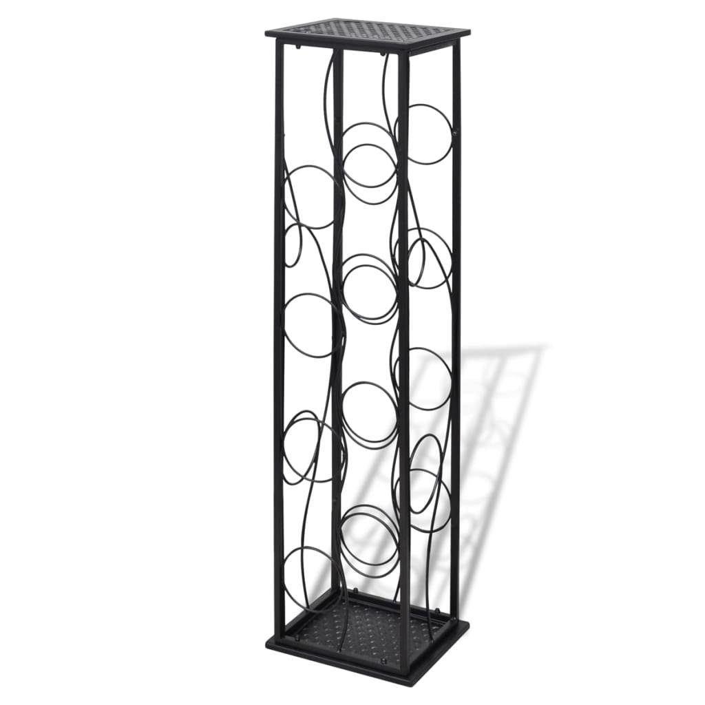 vidaXL Weinregal Flaschenregal für 8 Flaschen Metall, 1-tlg.