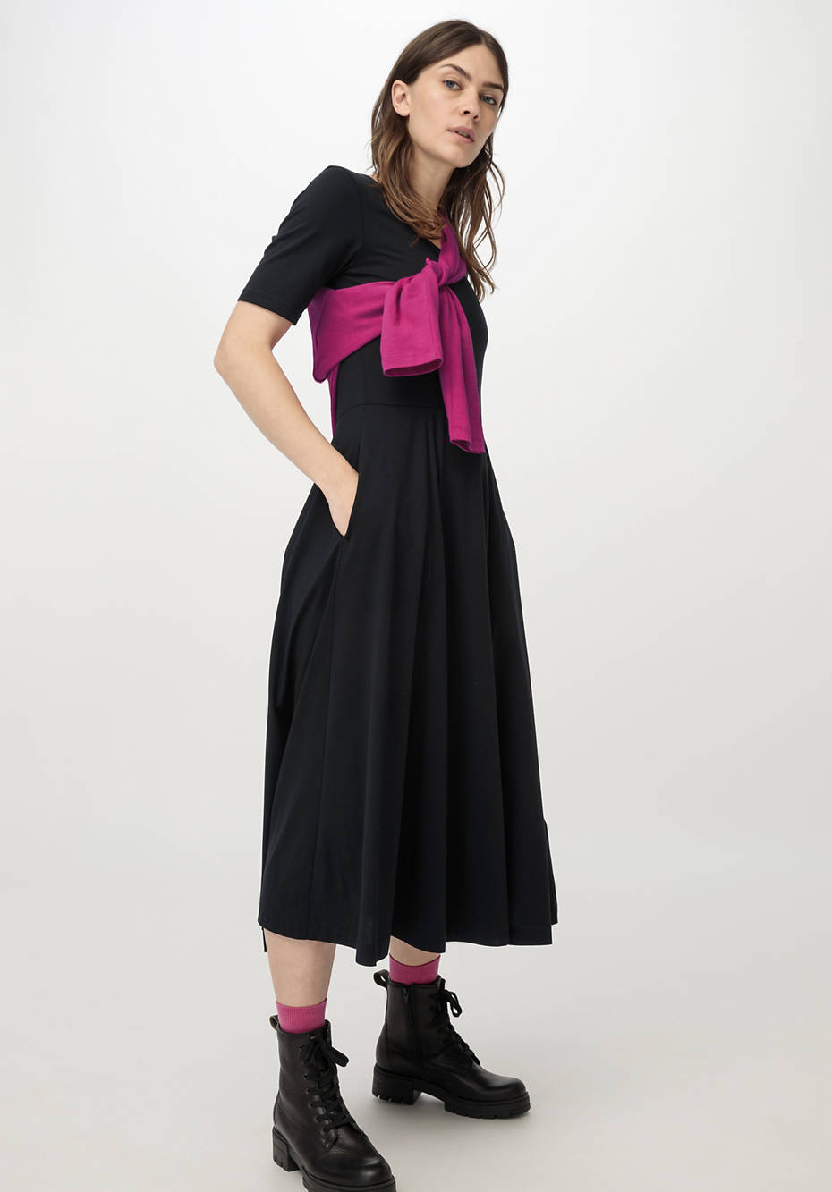 Midi-Kleid aus reiner Bio-Baumwolle