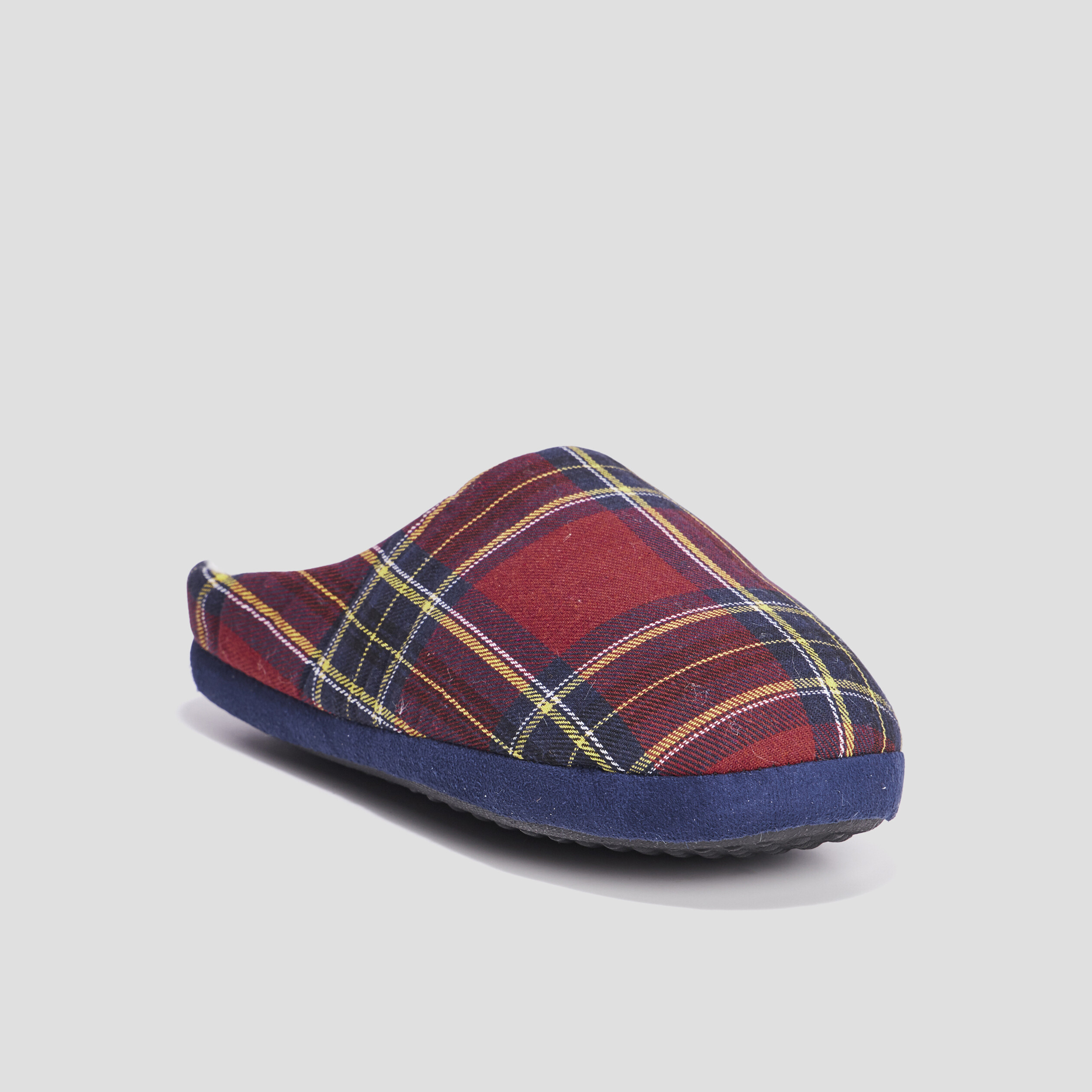 Chaussons mules fourrés multicolore homme | La Halle