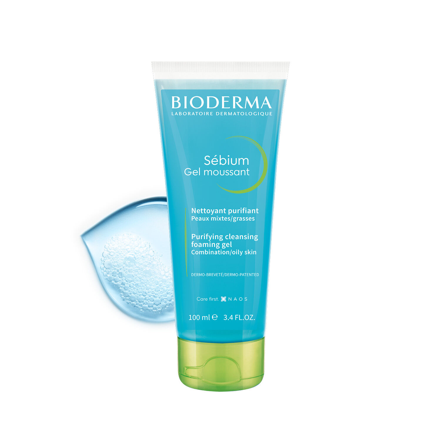 Bioderma Sébium Gel Moussant Nettoyant Purifiant Doux Peaux Mixtes à Grasses