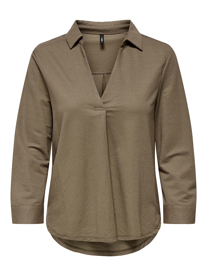 ONLY Bluse in Hellbraun günstig kaufen