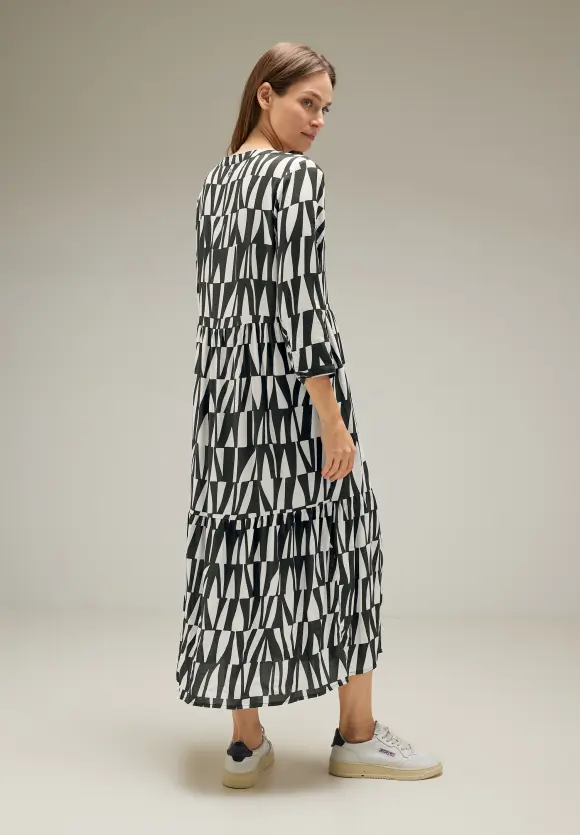 Street One Boho Kleid mit Wellenprint