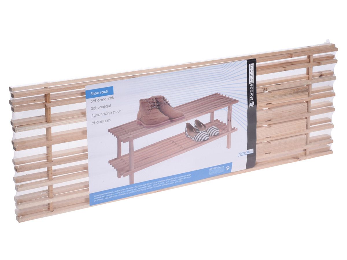 Schuhablage aus Holz
