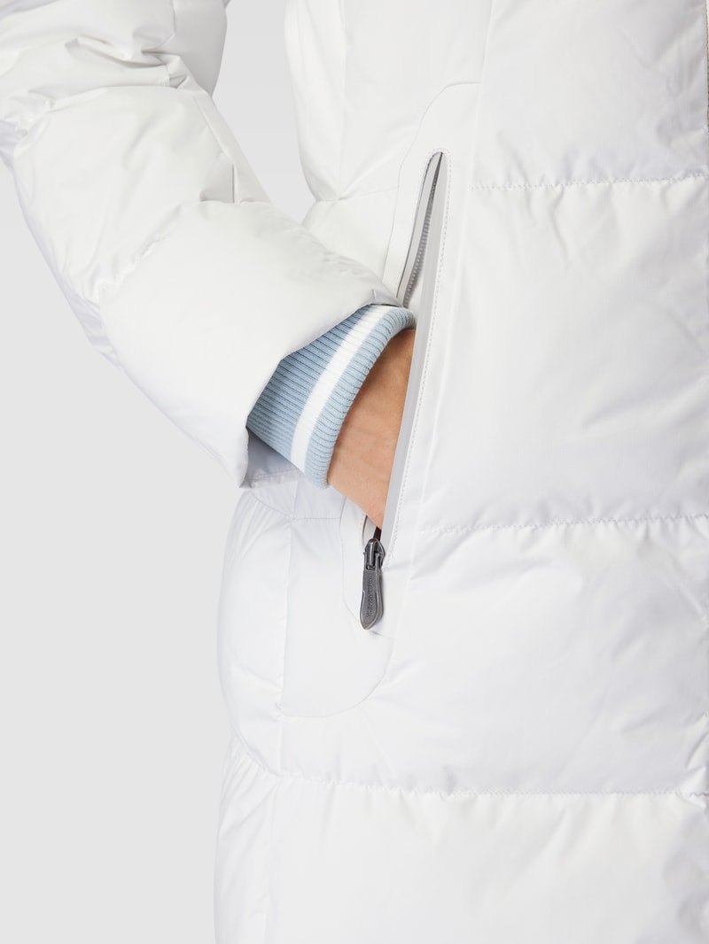 Steppmantel mit Kapuze Modell 'RAFFLE LONG DAY' in offwhite