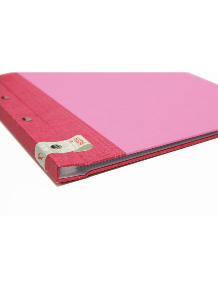 ROTH Zeugnismappe Bicolor mit Buchschrauben - Cherry-Pink in Pink günstig kaufen onesize
