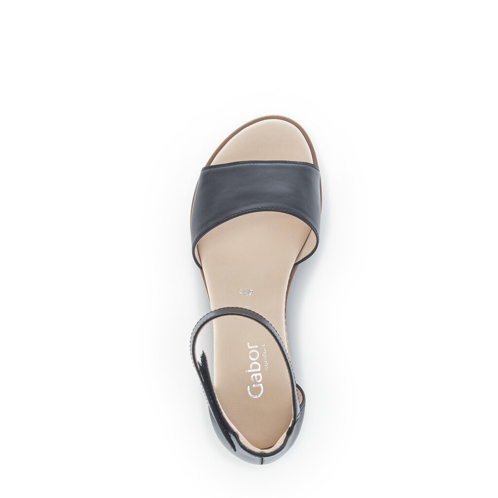 Gabor comfort Keilsandalette schwarz
