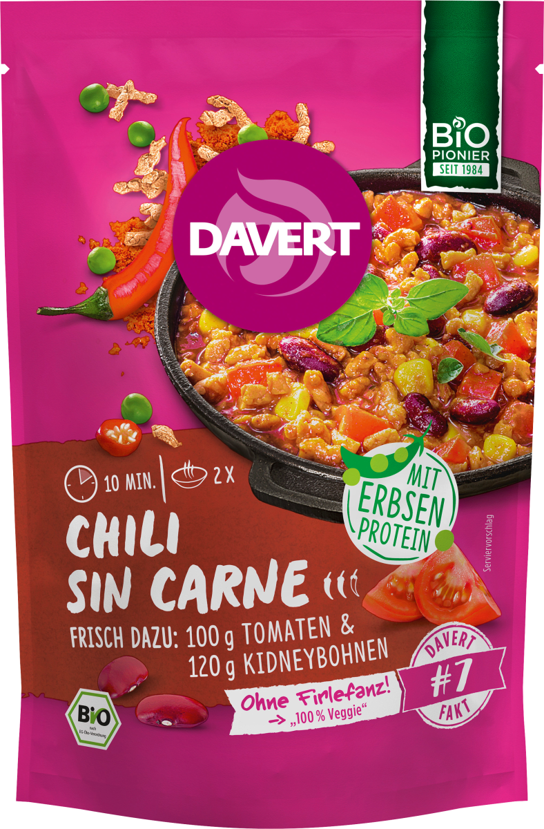 Fertiggericht, Chili sin Carne, 80 g
