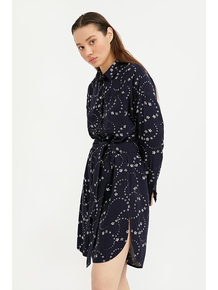 Finn Flare Langarm Kleid in dark blue günstig kaufen XS