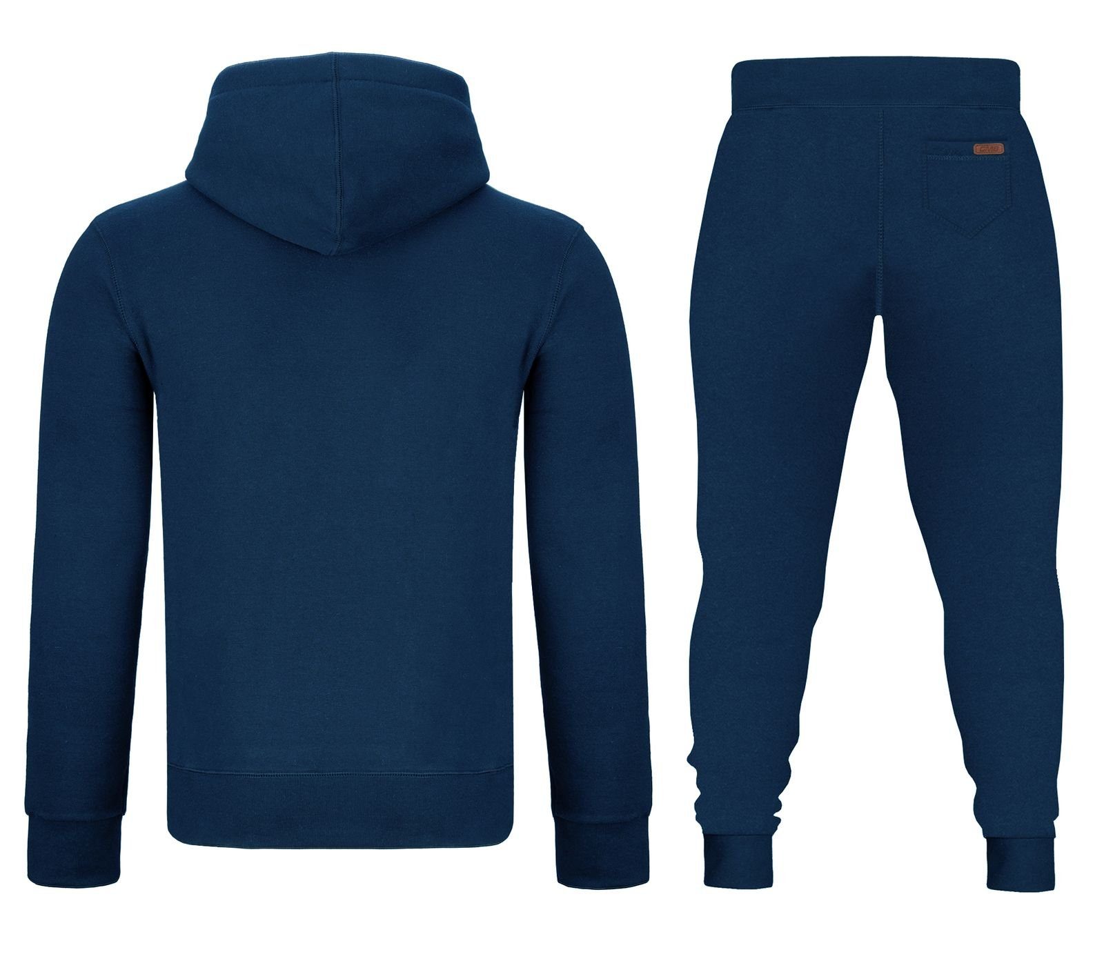 GYMAMBA Jogginganzug Herren leather blau (2-tlg), mit Kapuze