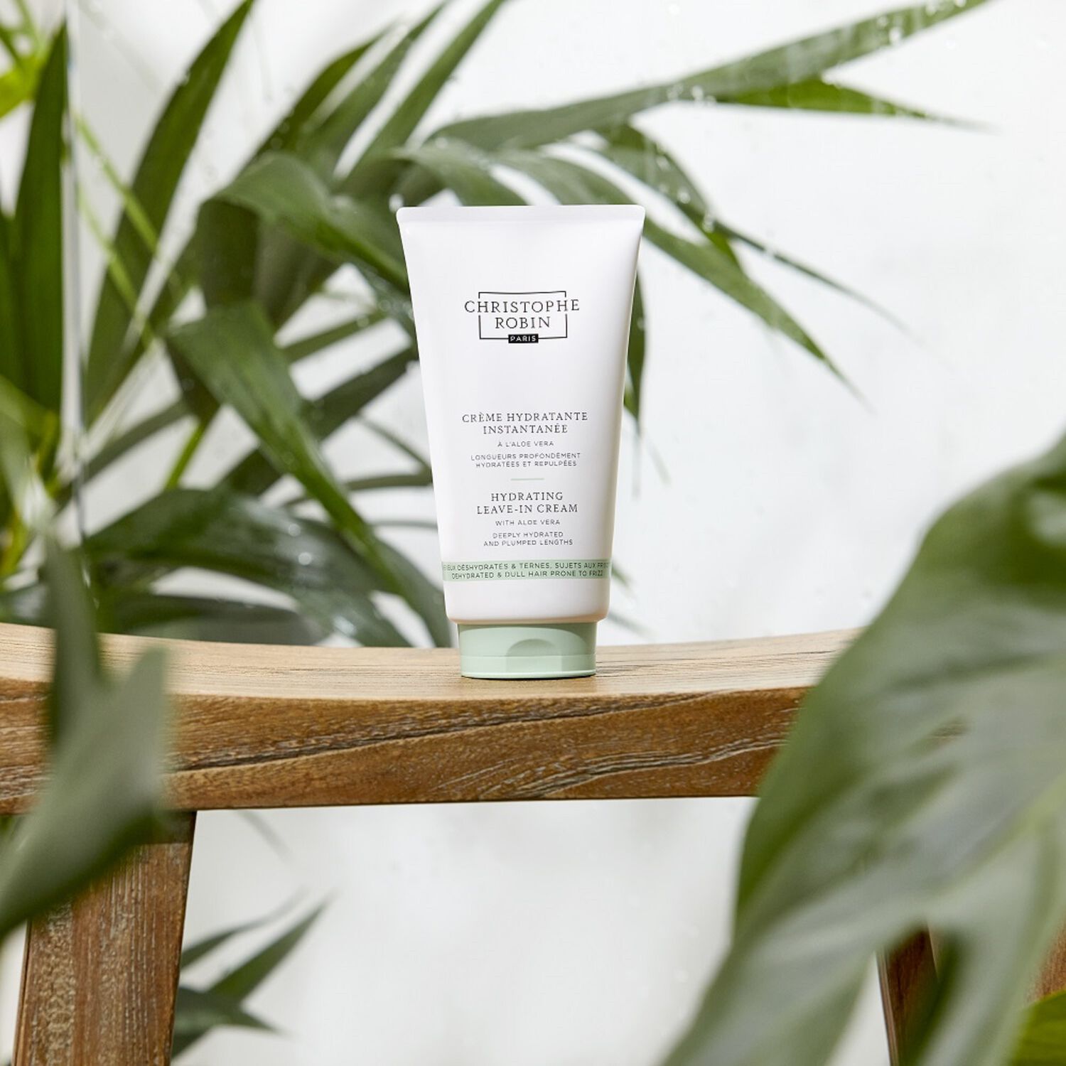 Christophe Robin Crème Hydratante Instantanée Une Crème Légère sans Rinçage à l'Aloé Vera 150 ml