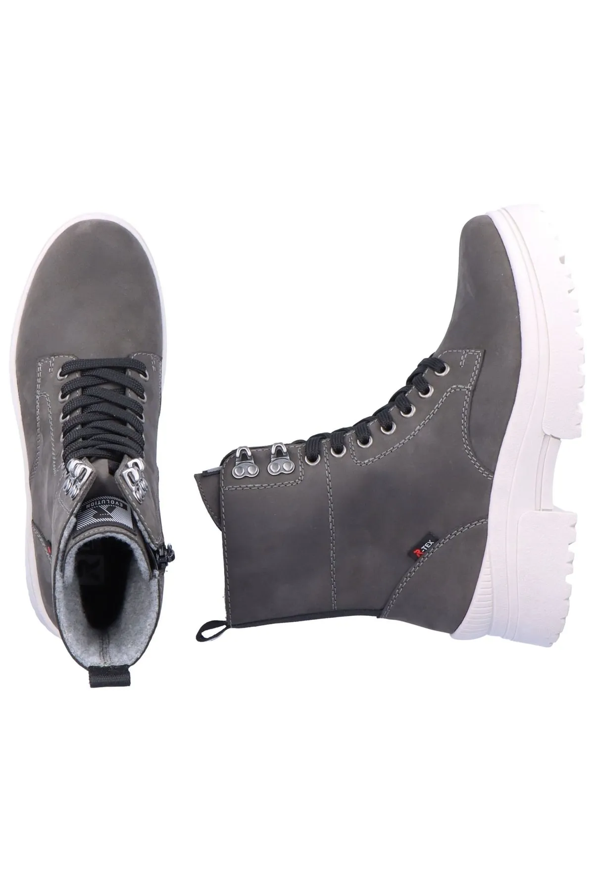 Rieker  Stiefelette - Grau - Blockabsatz