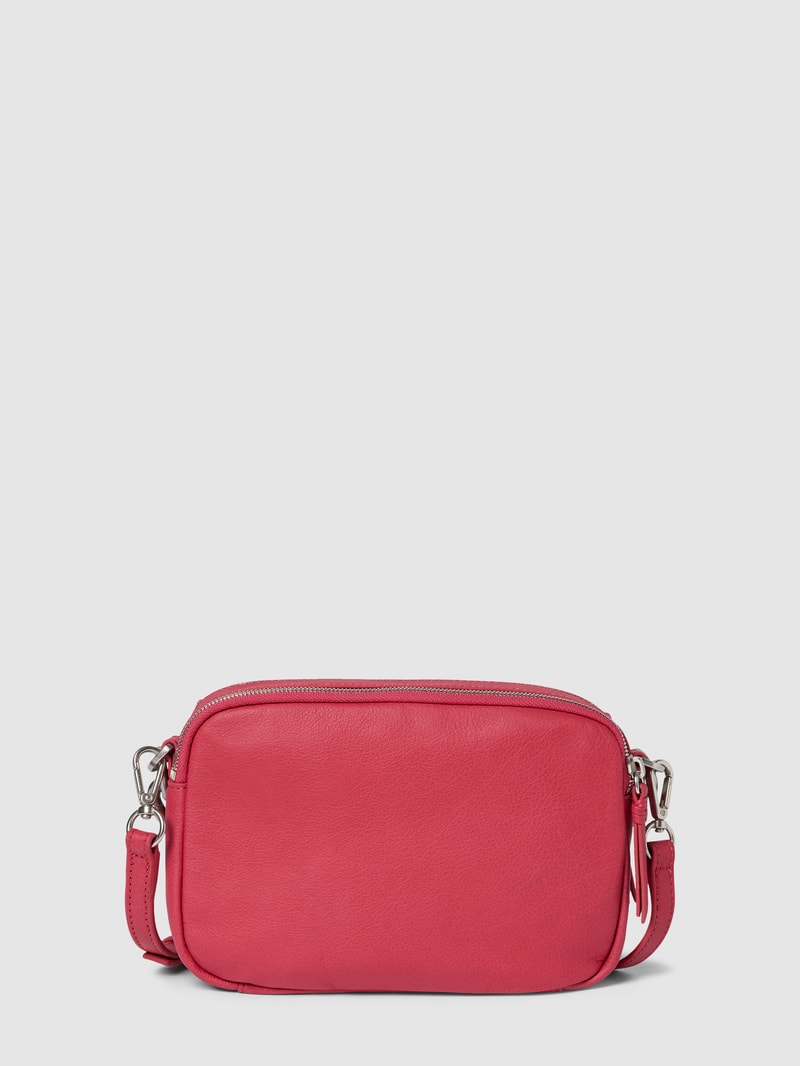 Umhängetasche aus Leder in fuchsia