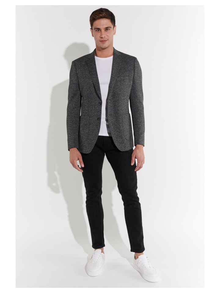 Steffen Klein Sakko Slim-Fit in grau günstig kaufen
