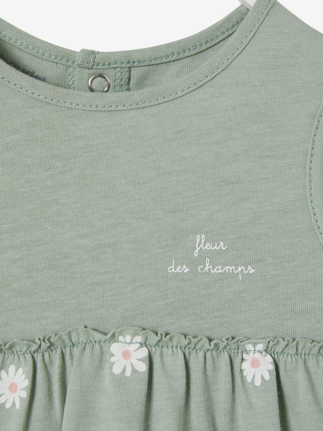 Robe et bandeau assorti bébé fille écru