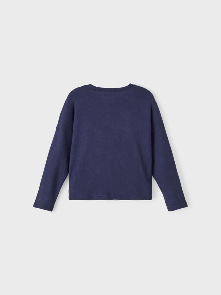 name it Mädchen Strickpullover in Blau günstig kaufen