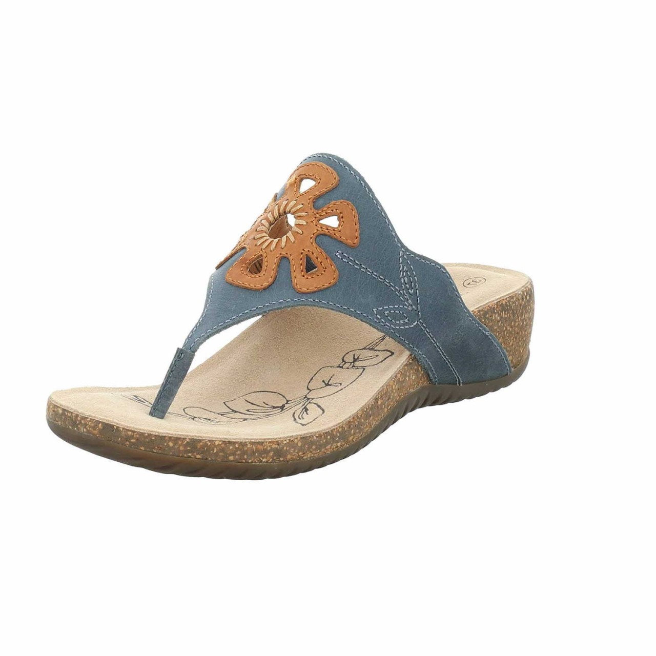 JOSEF SEIBEL Zehentrenner blau Natalya 09