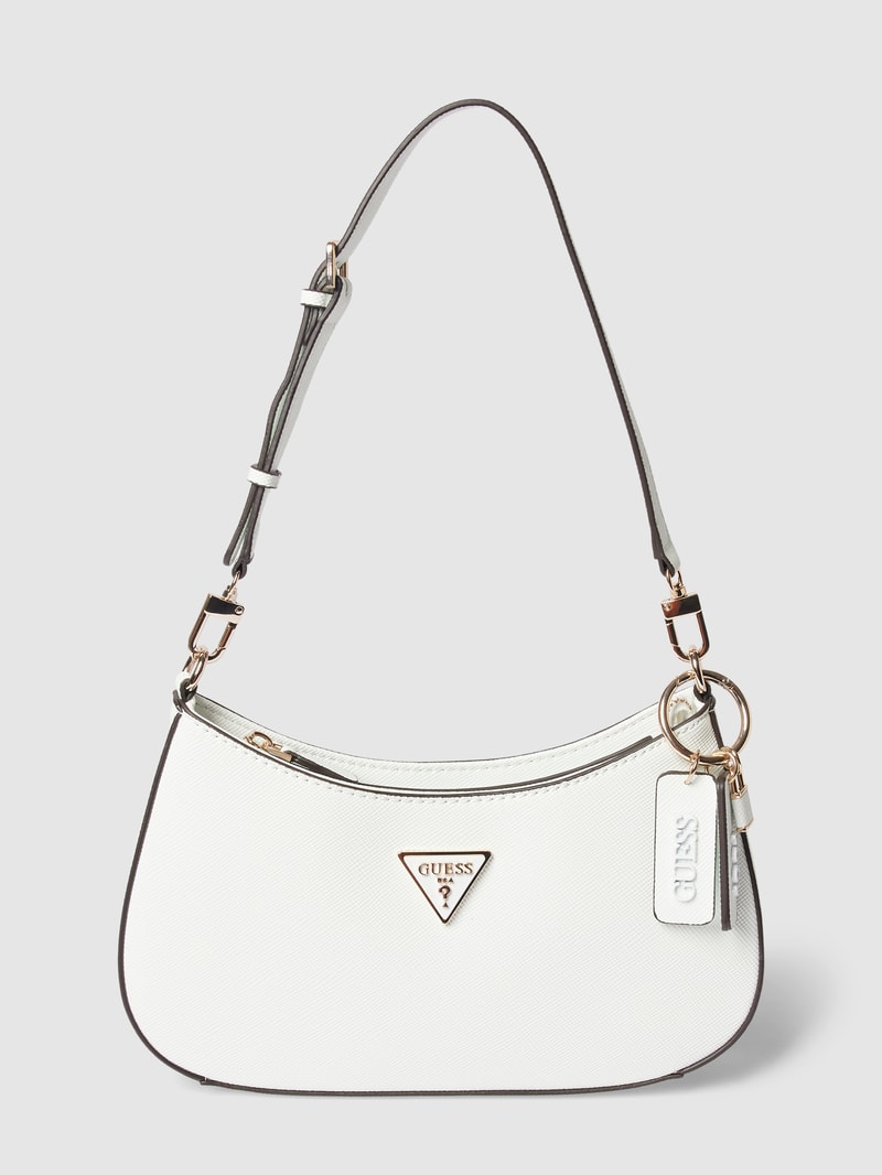 Handtasche mit Label-Details Modell 'NOELLE' in weiß