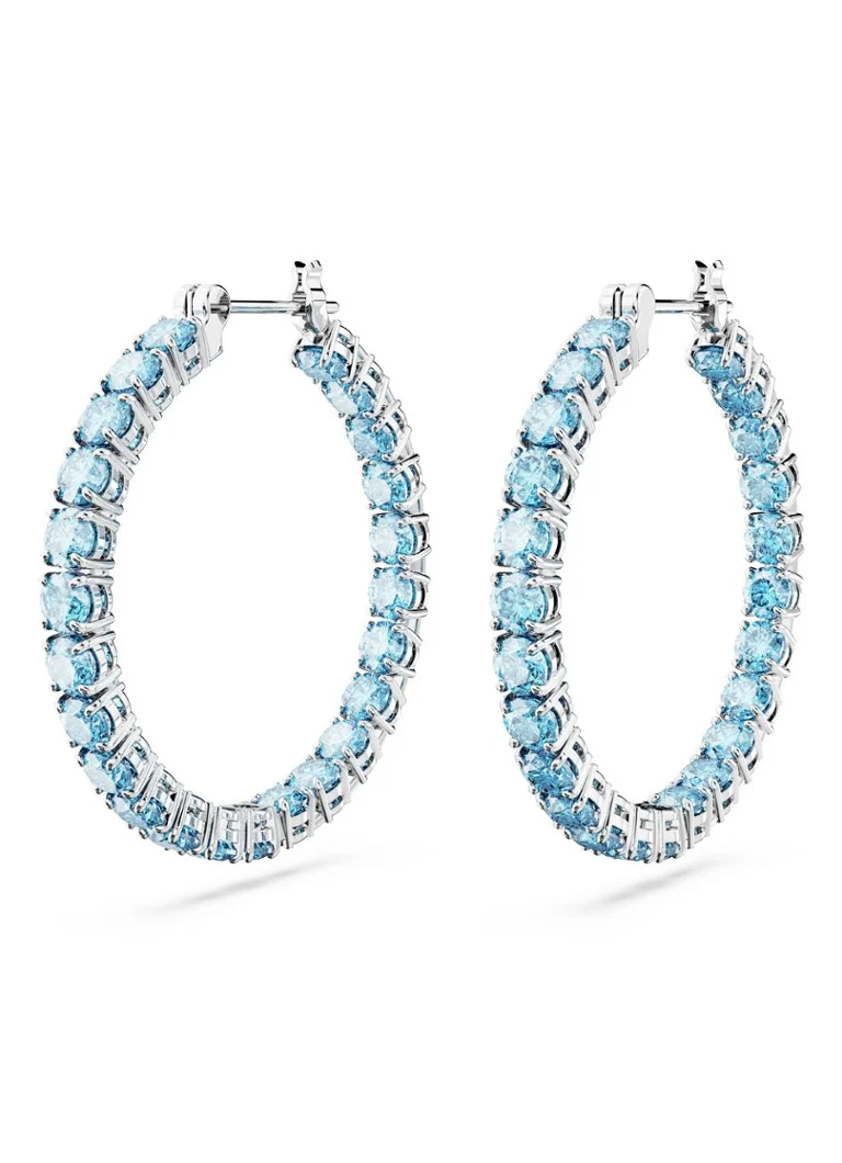 Swarovski MATRIX ON HOOP M AQUAM/RHS