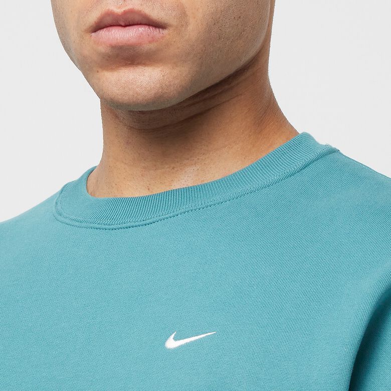 NIKE Solo Swoosh Fleece Crew noise aqua/white