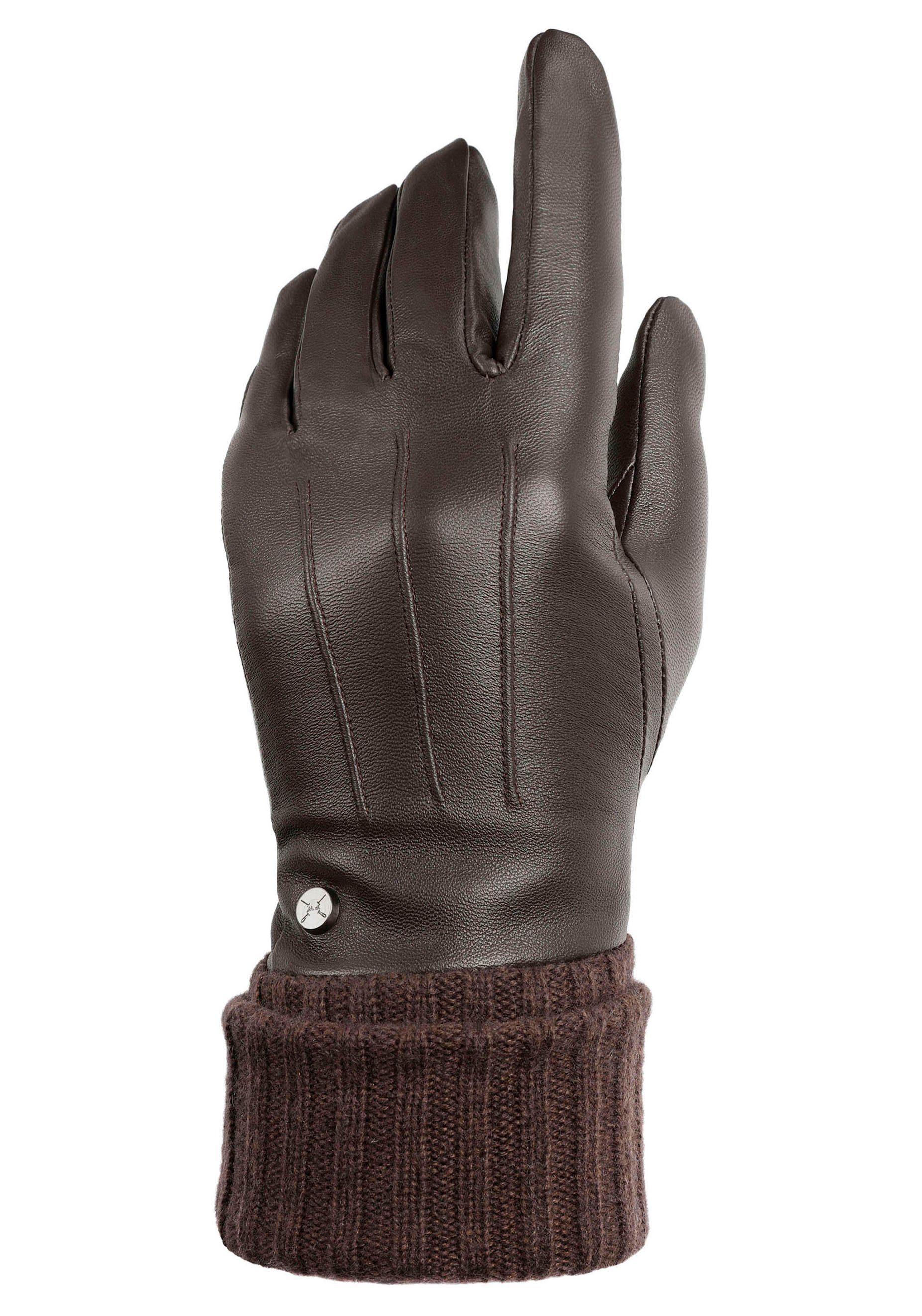 PEARLWOOD Lederhandschuhe Lipa Touchscreen proofed - mit 10 Fingern bedienbar