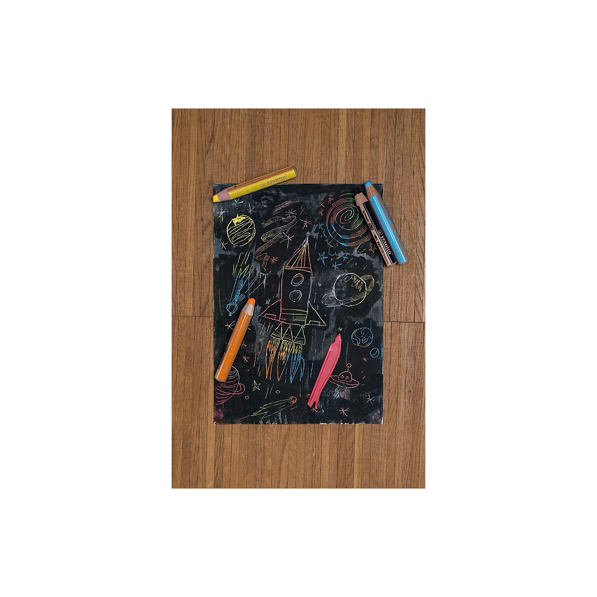 Buntstifte woody 3 in 1, 10 Farben, inkl. Spitzer