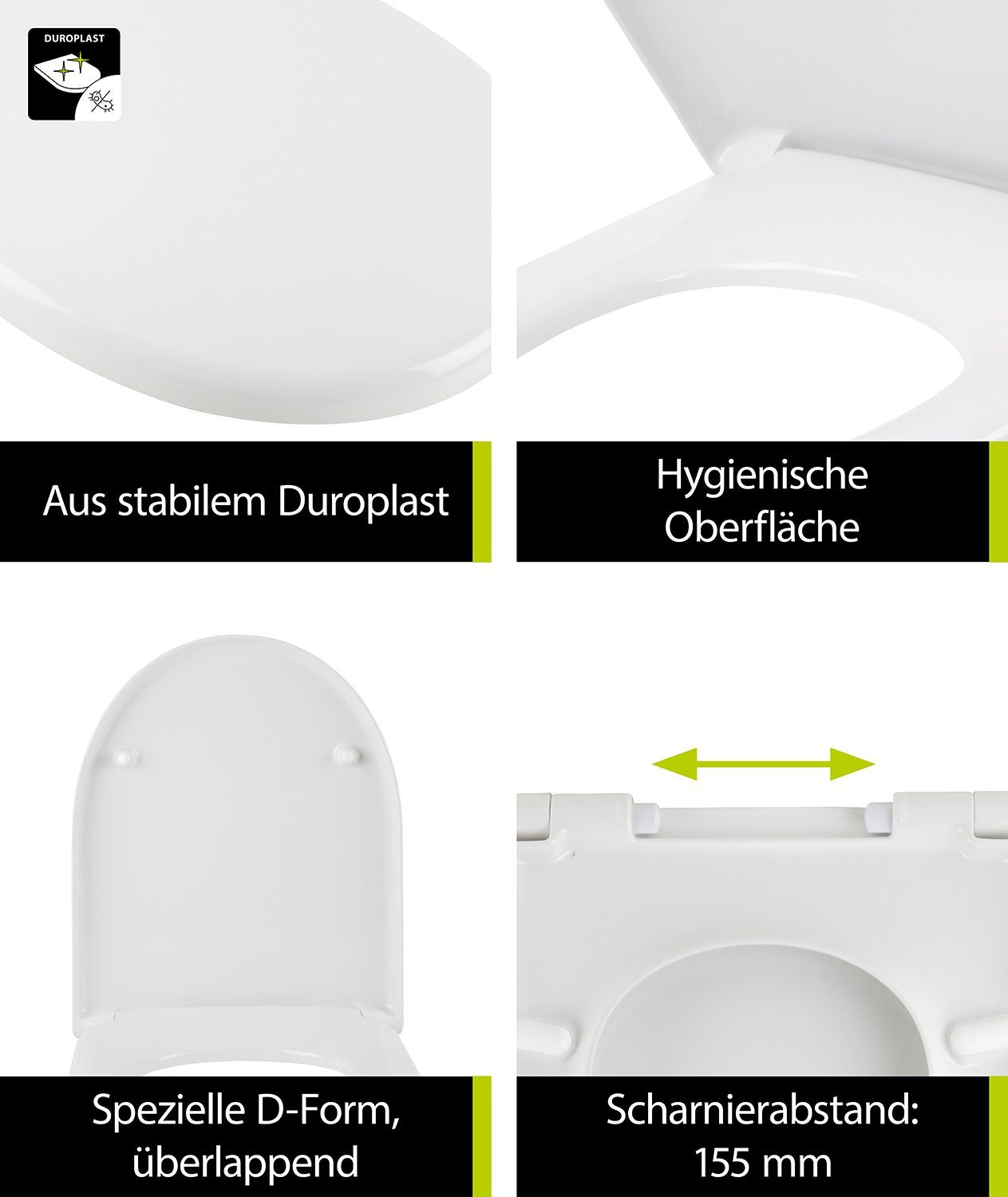 aquaSu WC-Sitz Renova Nr. 1, Für Keramag Renova Nr.1 203040, 203140, 203050, 203010, 213010, 213011