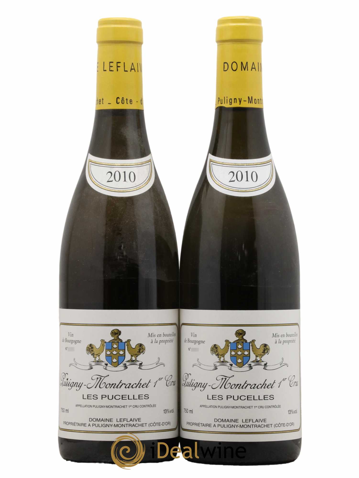 Puligny-Montrachet 1er Cru Les Pucelles Leflaive (Domaine)  2010 - Lot de 2 Bouteilles