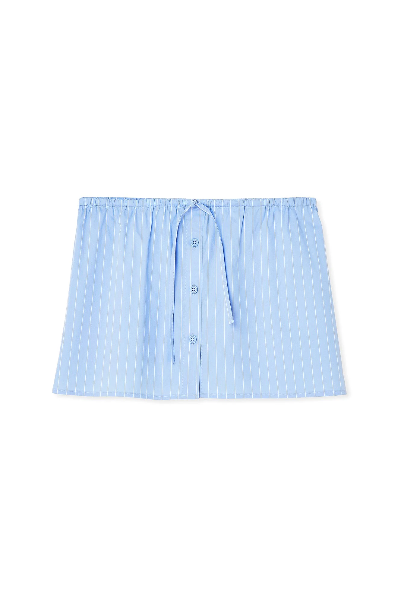 Drawstring Waist Mini Skirt