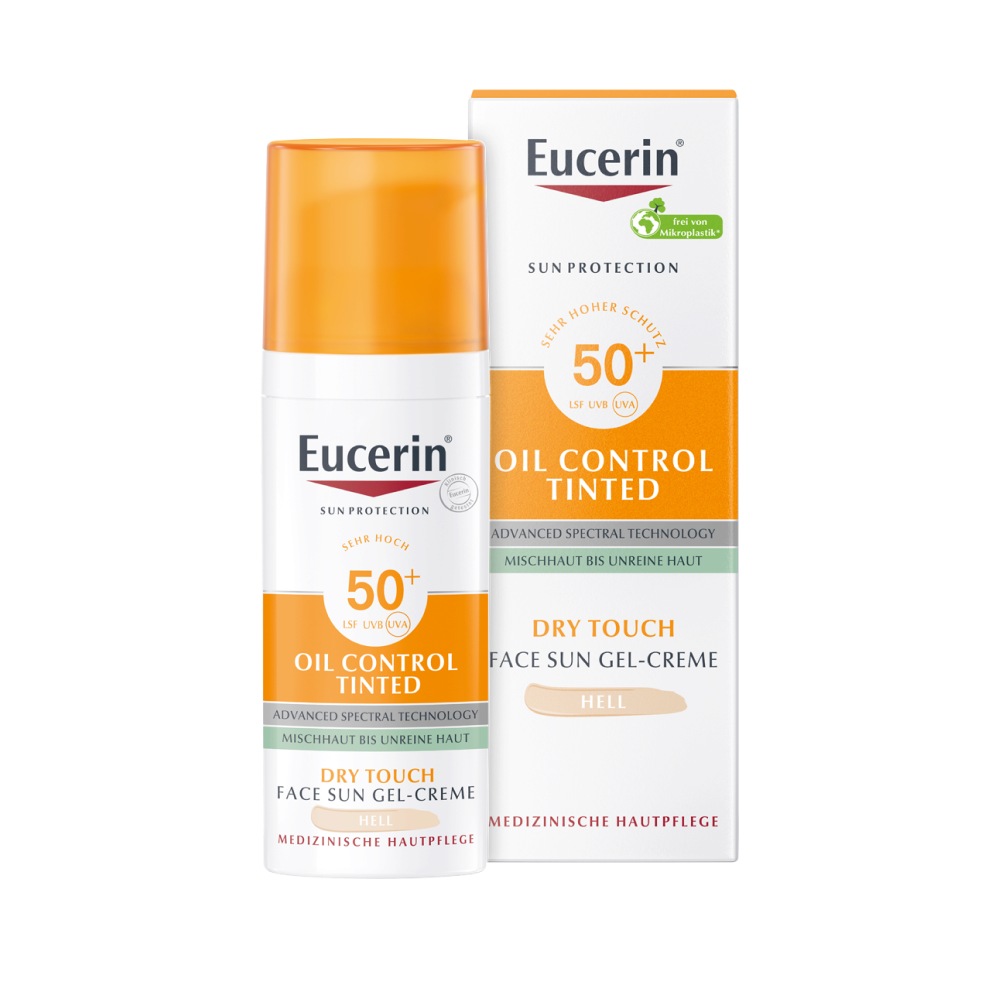 Sun Oil Control tinted Creme LSF 50+ hell