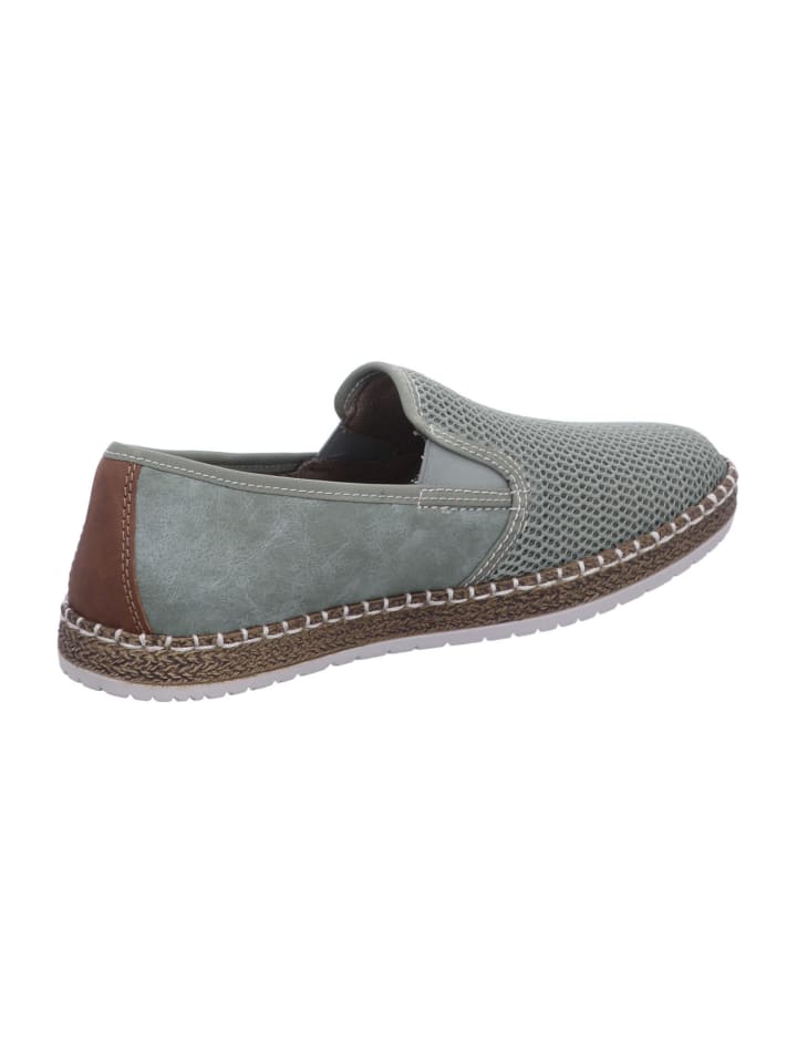 rieker Herren Halbschuhe  in Grün günstig kaufen