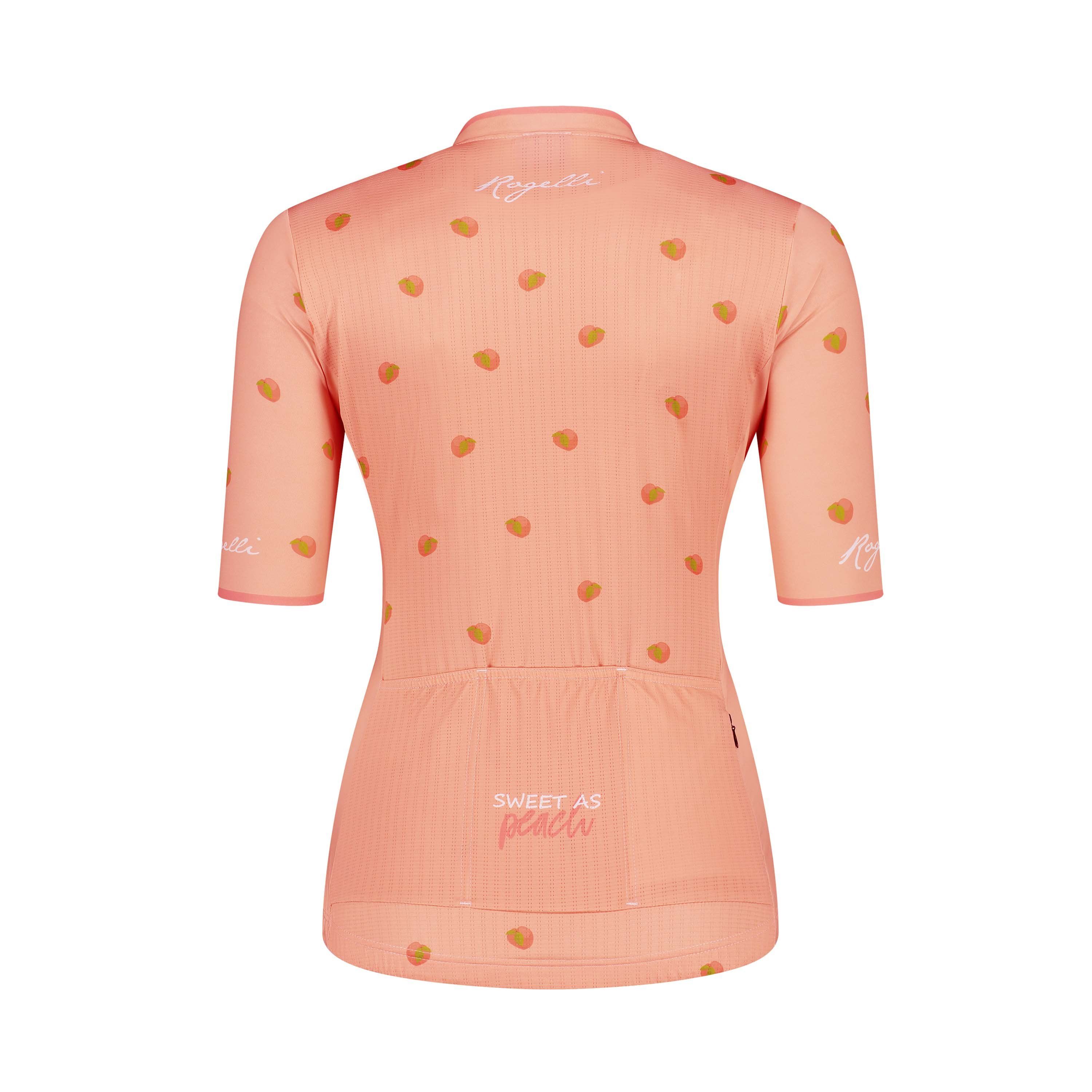 Rogelli Fruity Koralle Damen Radtrikot Kurzarm