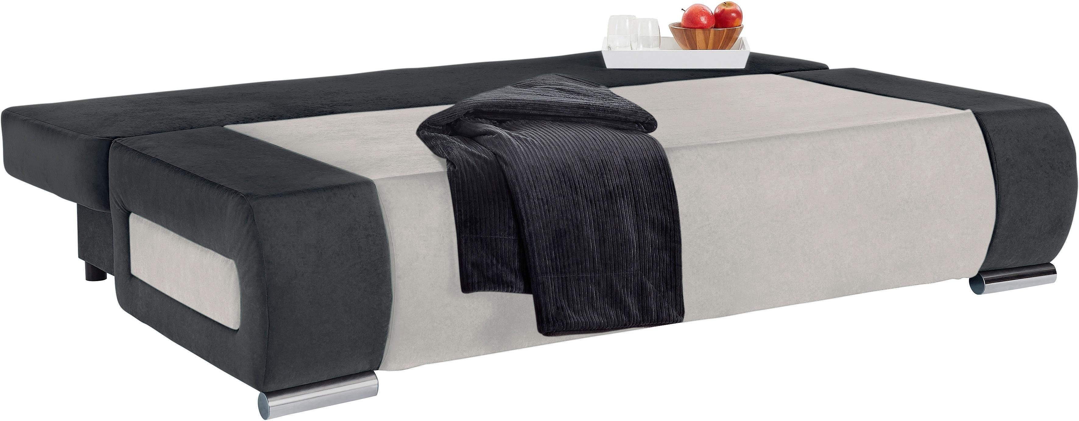 COLLECTION AB Schlafsofa Moritz, Bettfunktion,Bettkasten,Komfortablem Bonnelfederkern,Rückenkissen