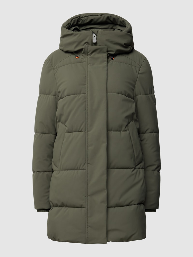 Steppmantel mit Kapuze Modell 'BETHANY' in khaki
