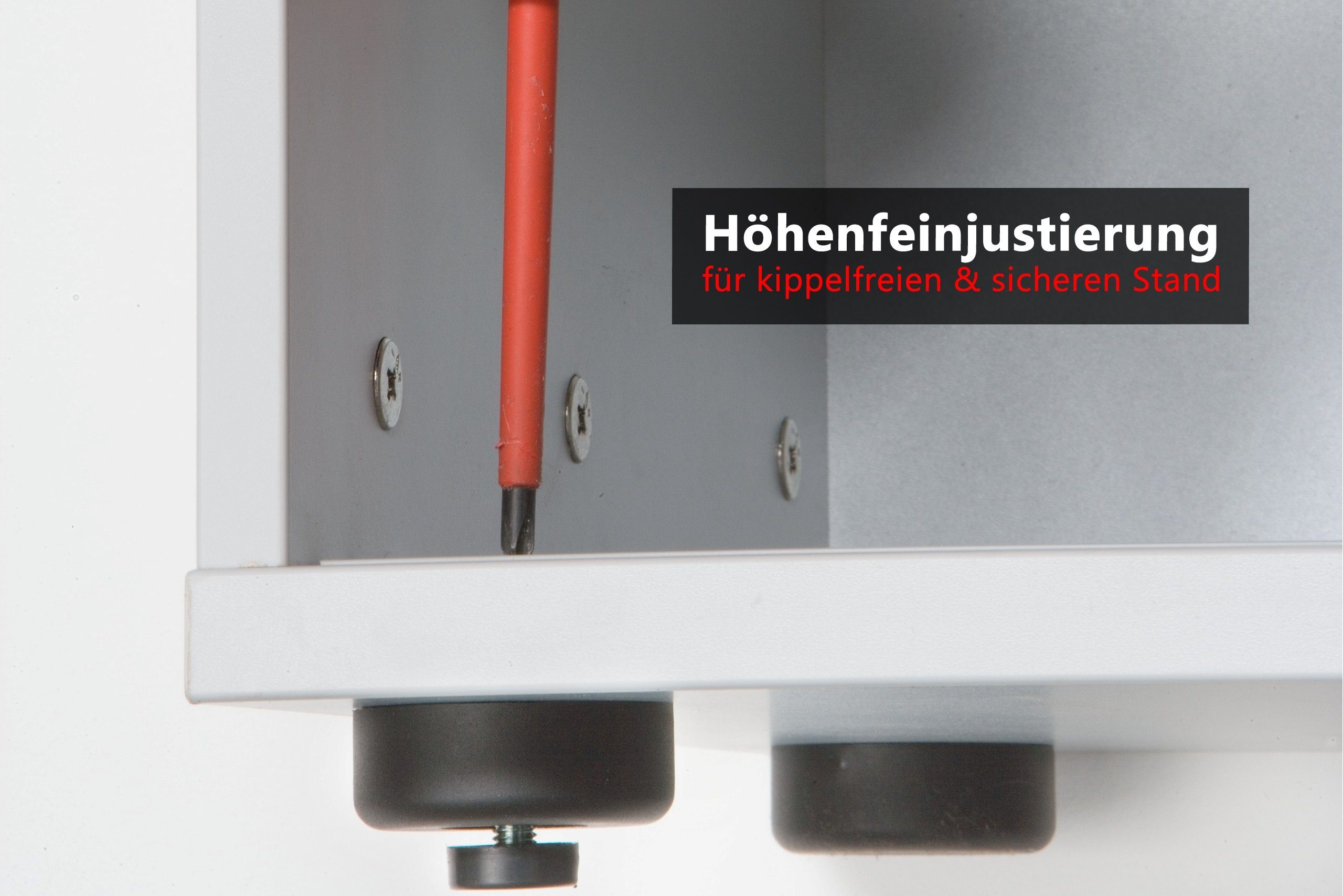 bümö Aktenregal basic Aktenregal - 3 Ordnerhöhen, Dekor: Graphit
