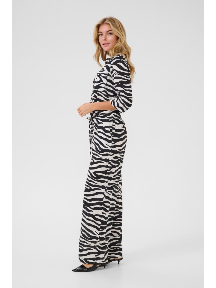 Kaffe Overall KAsanne in Black/Chalk Animal Print günstig kaufen