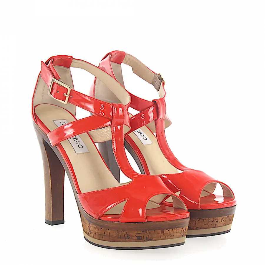 Jimmy Choo - Plateausandalen - orange