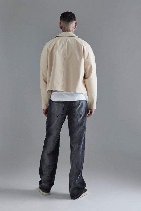Tall zweireihiger Trenchcoat