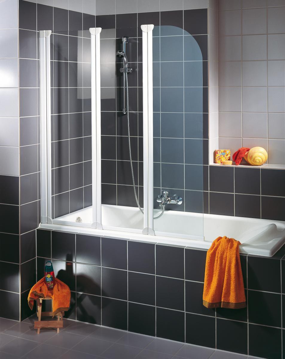 Schulte Badewannenfaltwand 3_teilig rahmenlos 1,4*1,25m