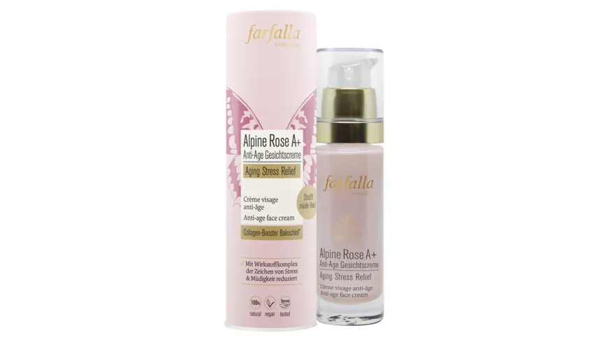 farfalla Alpine Rose A+ Anti-Age Gesichtscreme, Aging Stress Relief 30 ml