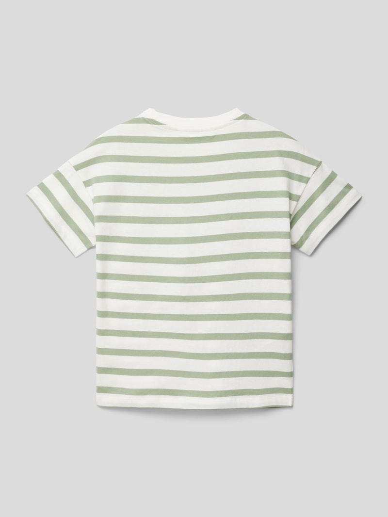 T-Shirt mit Streifenmuster Modell 'tim' in schilf