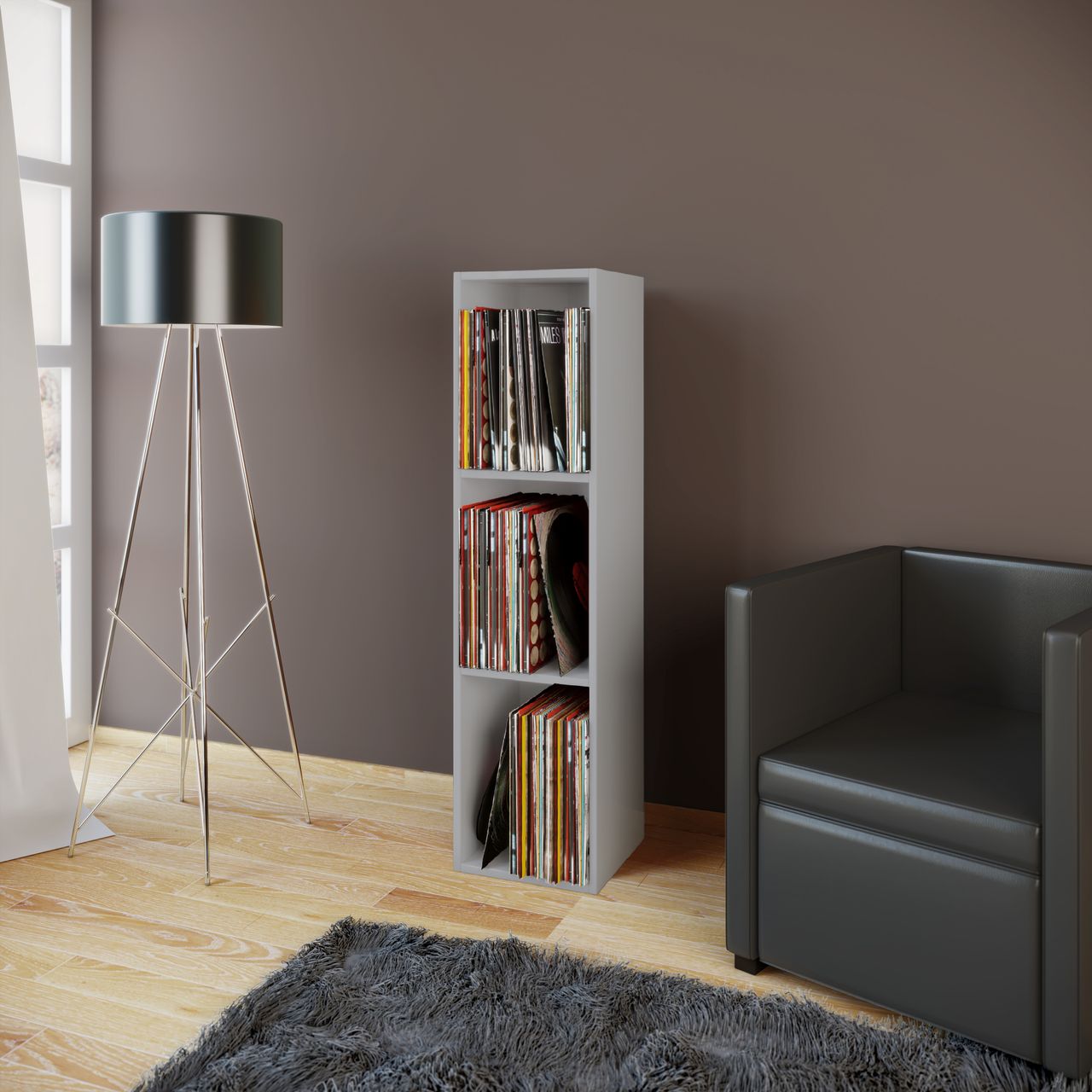 VCM Schallplatten-Regal 