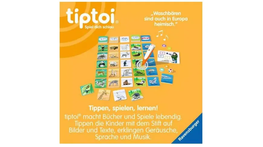 Ravensburger tiptoi - Spiel - Tiere der Welt