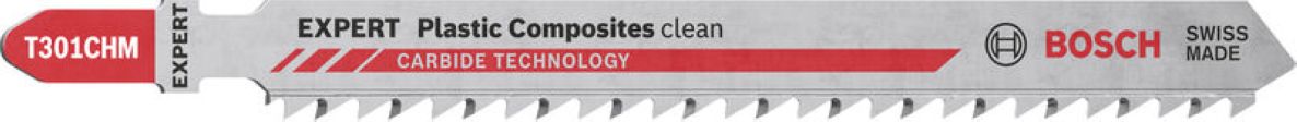 Bosch Blue Accessories 2608902471 EXPERT Plastic Composites Clean T 301 CHM Stikksagblad 3-delt