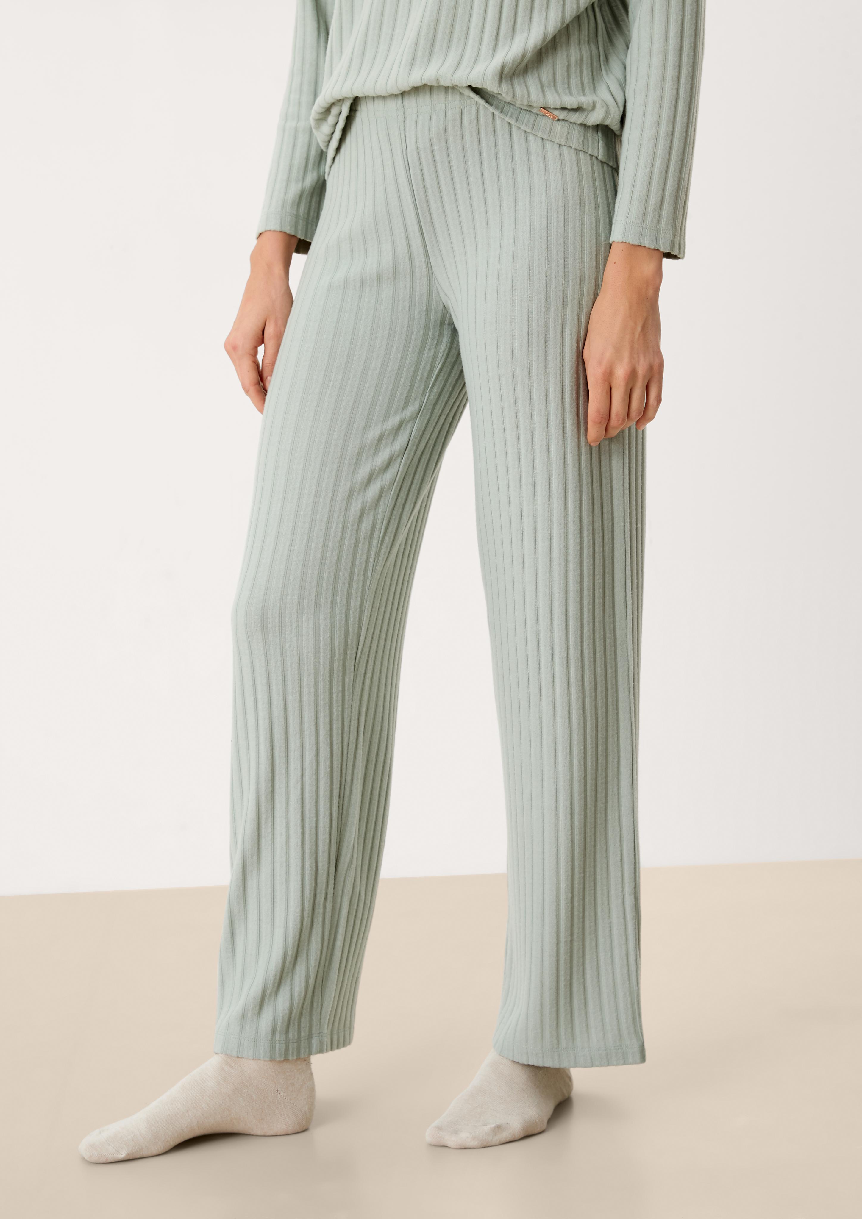 Loungehose mit Rippstruktur  6006275-7900