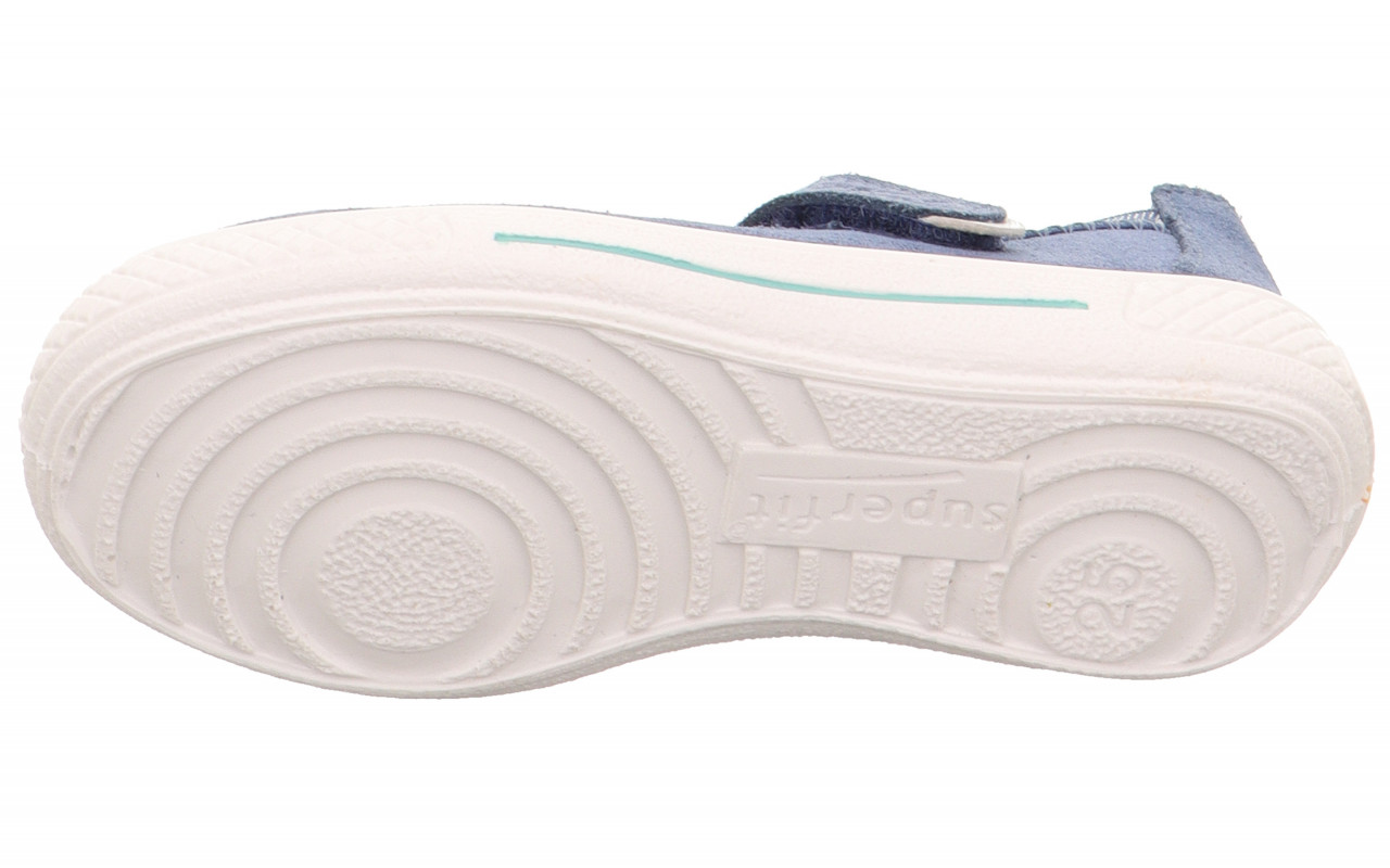 TENSY - Blau Ballerina mit Klettverschluss