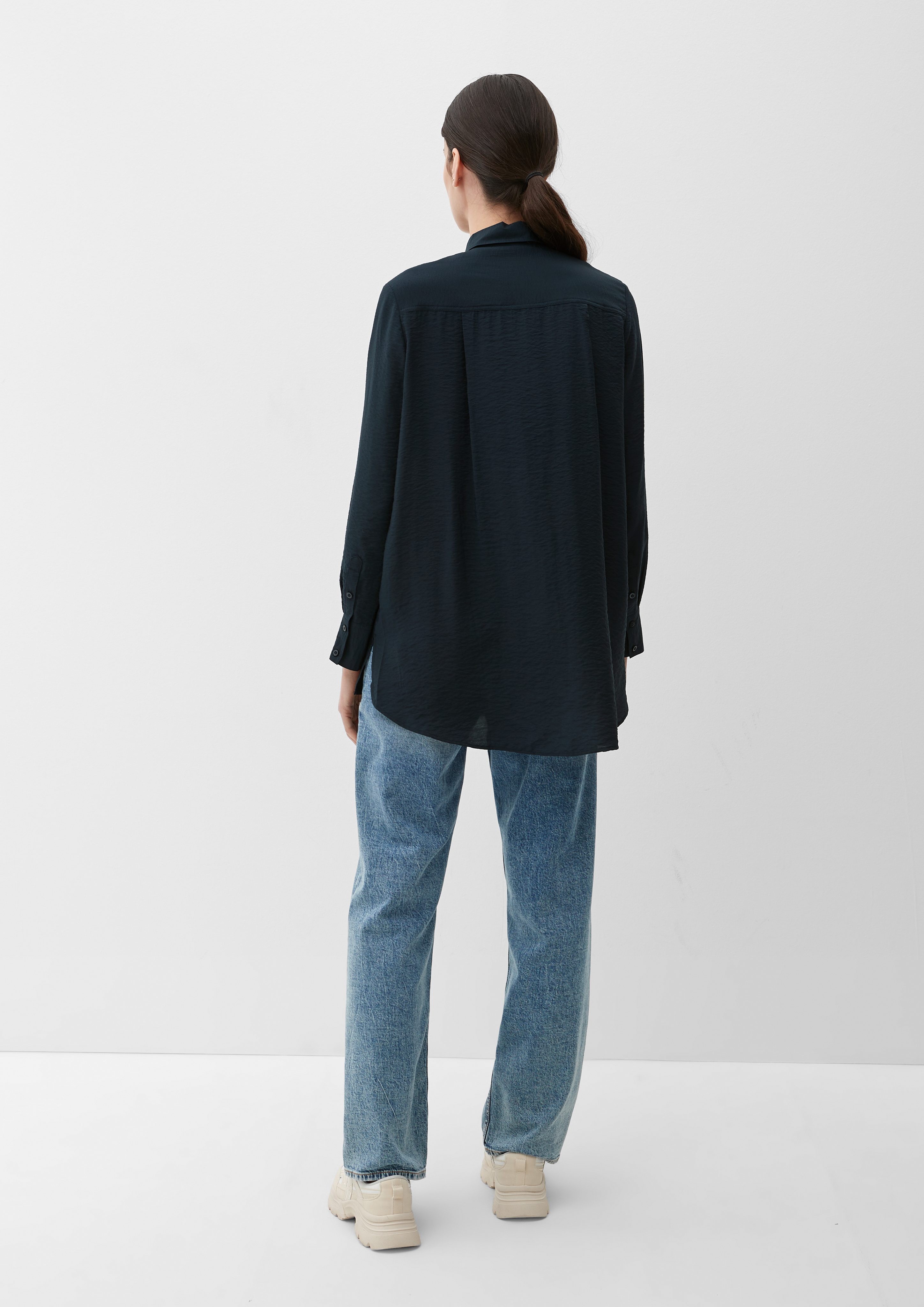 s.Oliver Langarmbluse Bluse aus Viskosemix