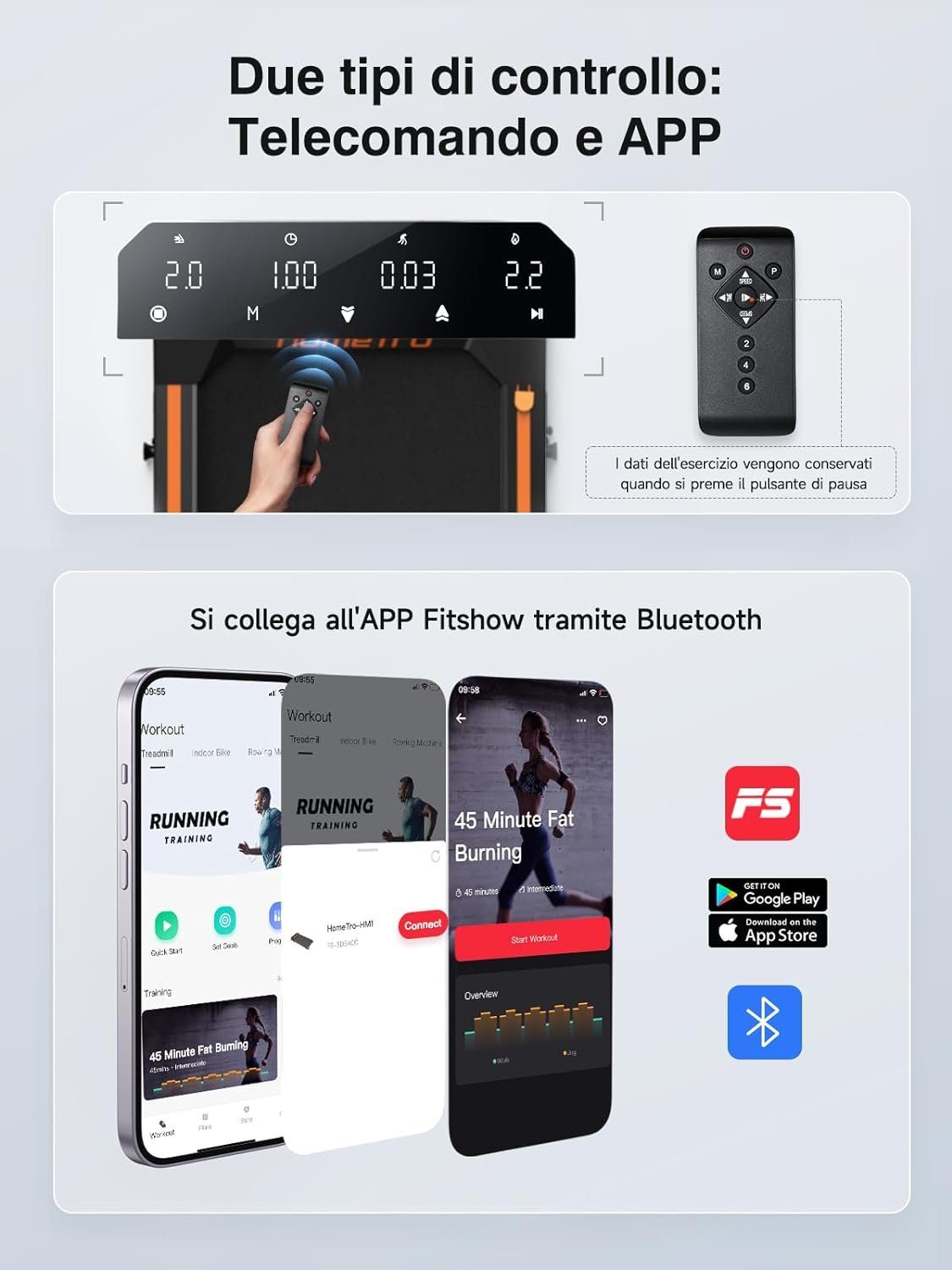 homeTro Laufband (Walking Pad für Zuhause - Laufbänder Untertisch Laufgerät Elektrisch), mit Fernbedienung Trainingsgerät Heim-Fitnessgerät